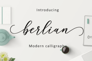 Berlian Script: Crafting Elegance with Bold Swashes