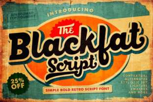 Blackfat Script: A Bold Retro Script for Modern Brands