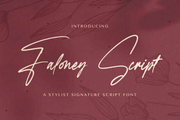 Give Your Designs a Luxurious Edge with Faloney Script