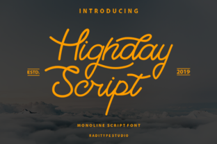 Highday Script: A Handwritten Font with Authentic Character