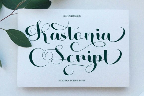 Kastonia Script: The Elegant Typeface for Luxury Branding