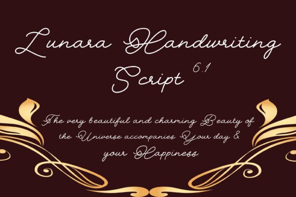 Lunara Handwriting Script 6.1: A Modern Typeface for Creative Projects