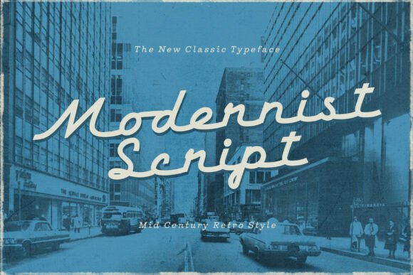 Modernist Script: Where Retro Charm Meets Polished Design