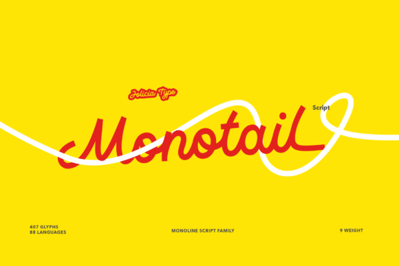 Monotail Script: The Modern Monoline Font for Clean Design