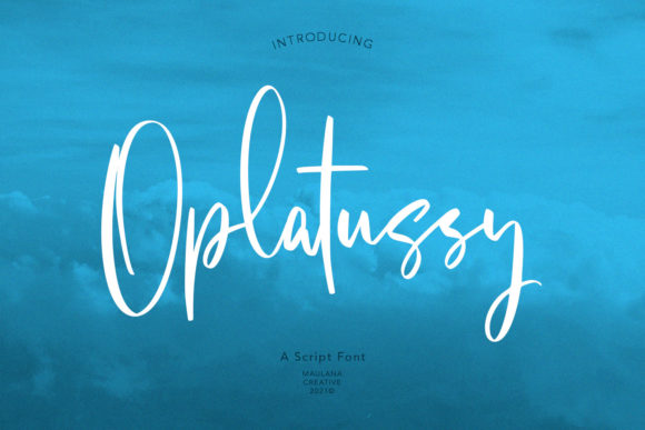 Oplatussy Script: The Flowing Typeface for Elevated Designs