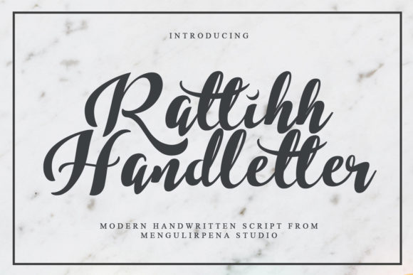 Rattihh Script: A Flowing Typeface for Modern Design